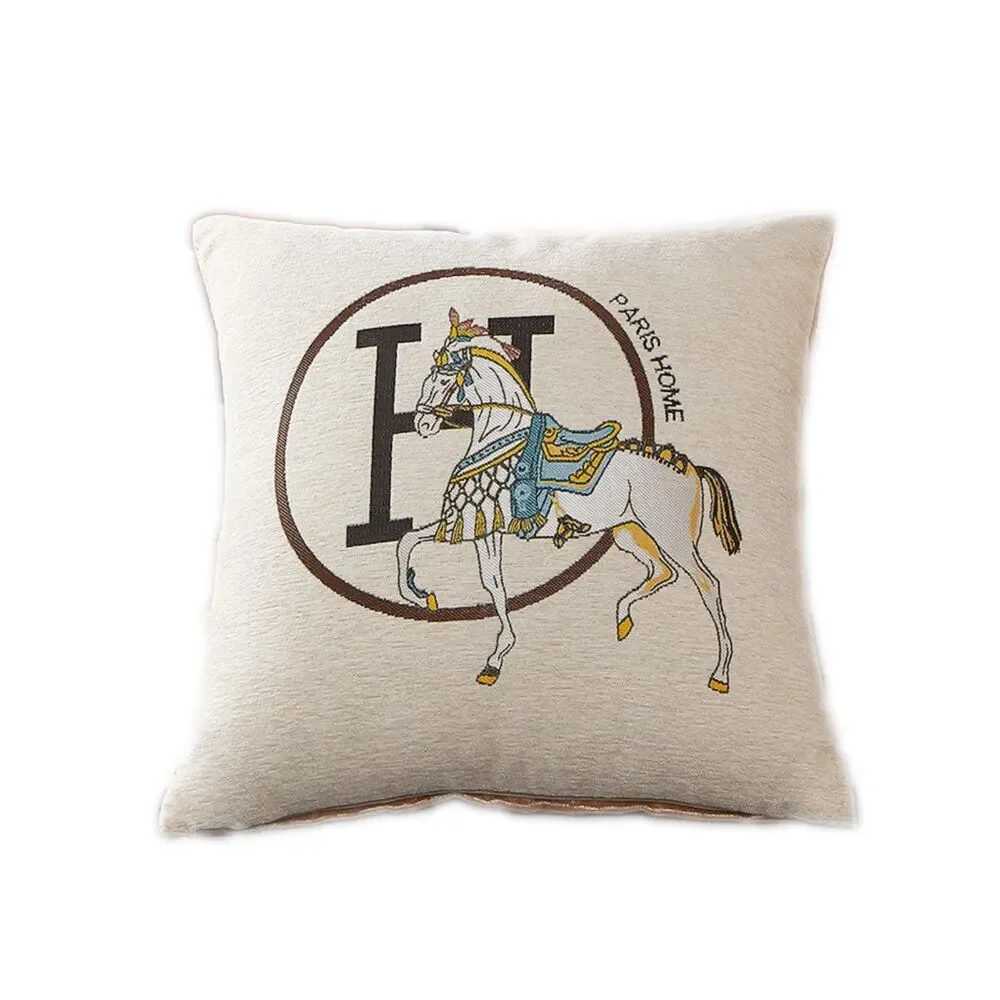 Set of 2, 18x18'' inches Croker Horse Throw Pillow Cushion Covers